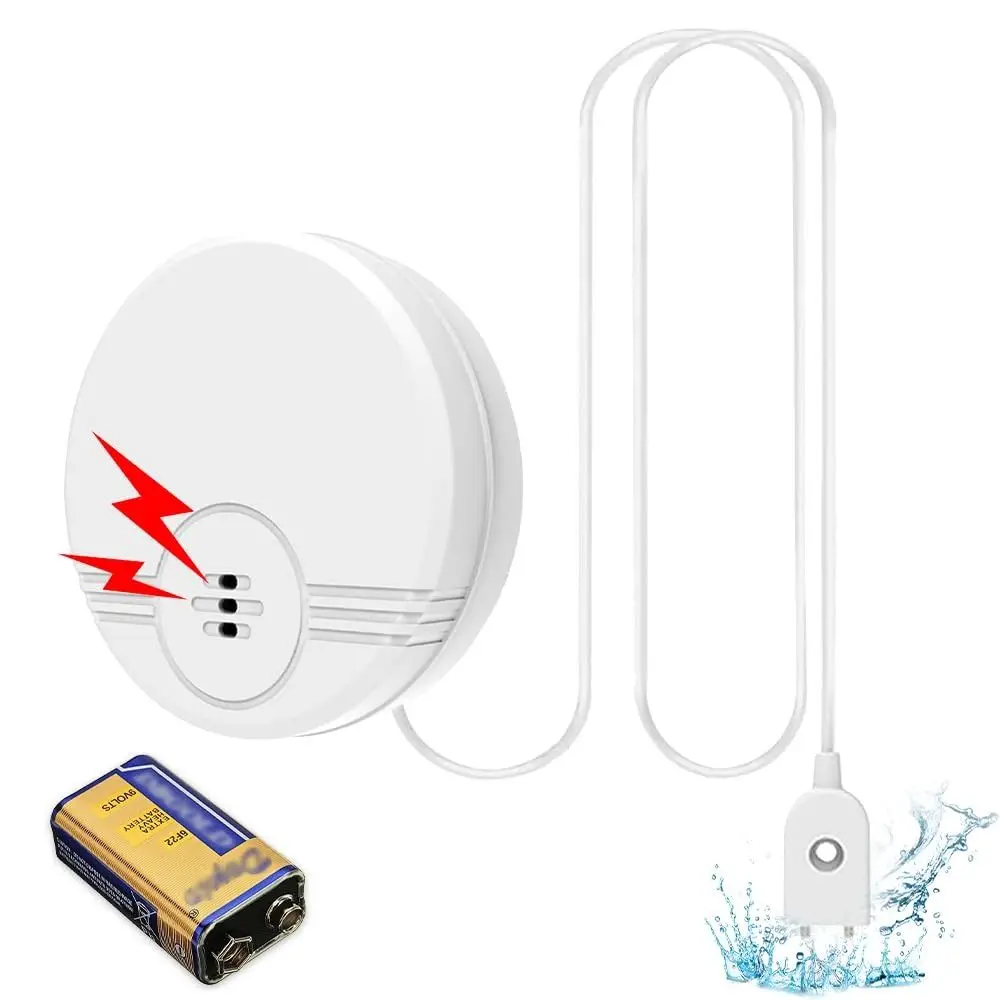 

Dual Mode Sensor Water Leak Alarm Ultra Long Standby Sensitive Sensor Water Leakage Alarm Sensor Wall Mount & Floor Contact