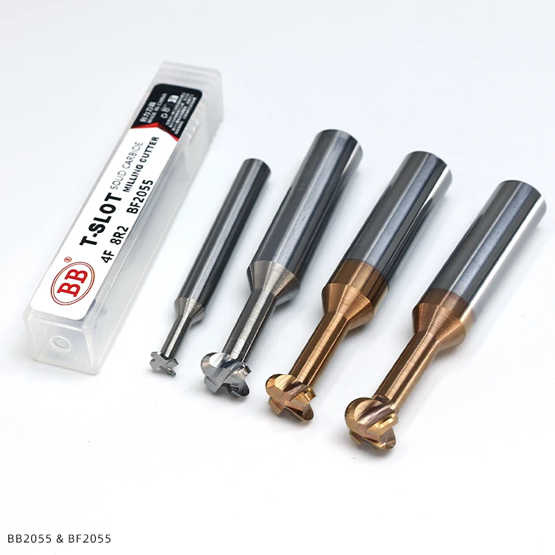 BB-Fraise en Carbure CNC à Fente en T, Périphérique Concave, Outil d\'Usinage en Acier et en Aluminium, 6mm, R0.5, R1, R1.5