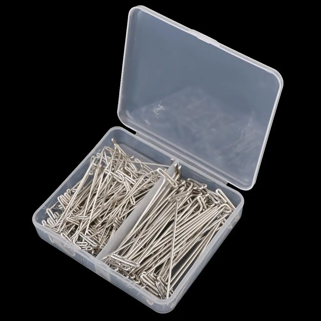 150 Pieces T-Pins with Box 38 mm and 51 mm for Blocking Knitting ,Modelling and Crafts