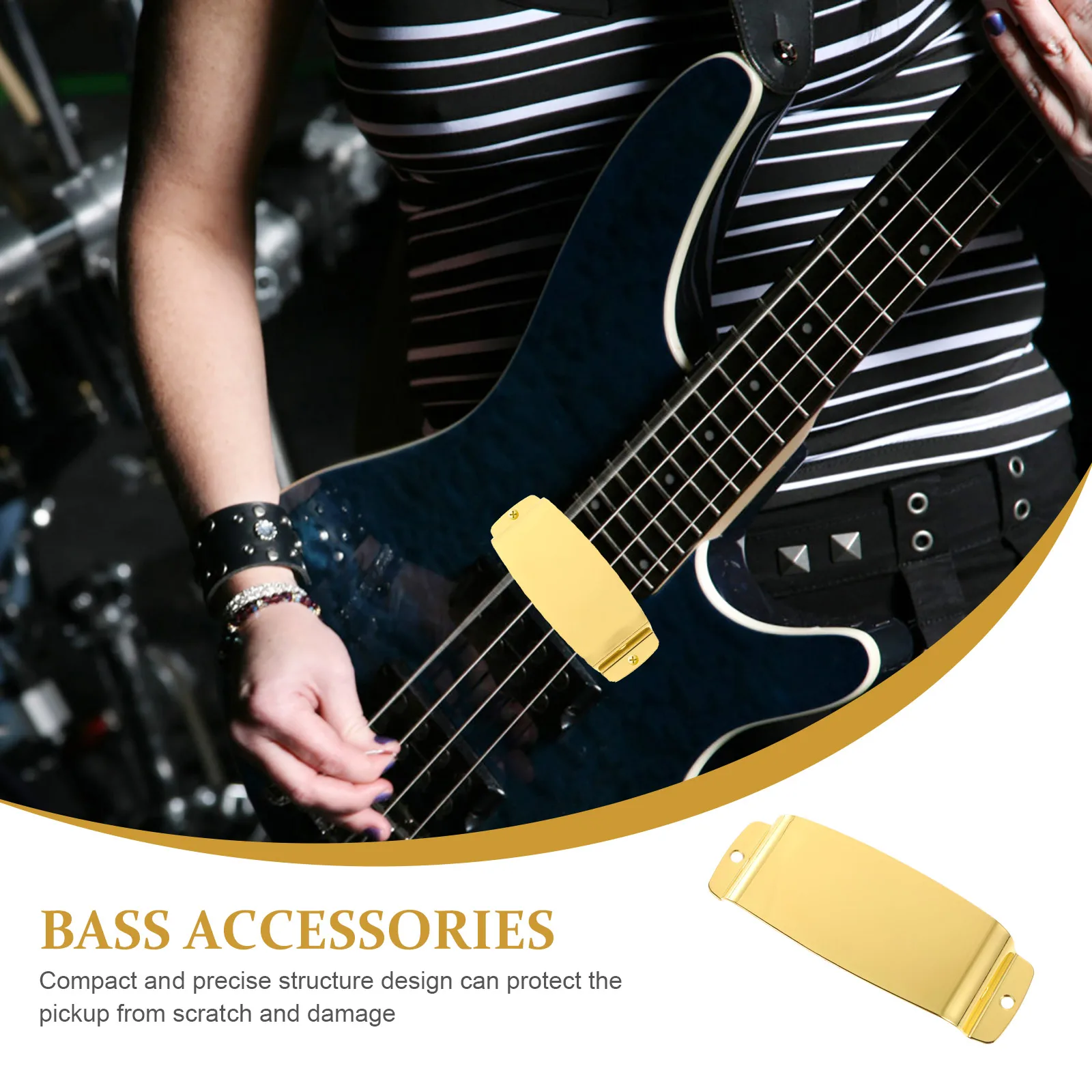 

Bass Protection Cover Pickup Protective Practical Musical Instrument Covers Easy to Use Carry Storage Great Gift Plays Bass