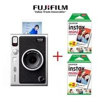 Cámara Original Fujifilm Instax Mini Evo cámara instantánea Fuji fotos de teléfono inteligente cámara impresa película blanca opcional 20/40 hojas