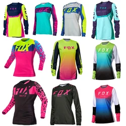 BAT FOX Women Jersey Motocross Jersey Downhill Jeresy Mountain Bike Shirt Quick Dry Off-Road MTB Jersey Maillot Ciclismo Mujer