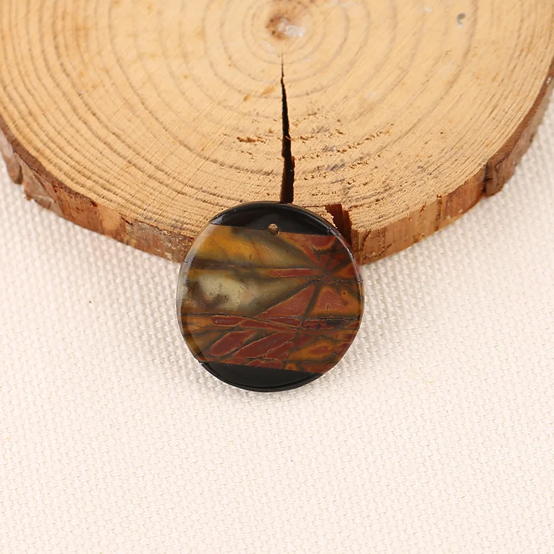 

B&F Multi-Color Picasso Jasper＆Obsidian Earring Beads for Jewelry Making, Handmade Natural stones beads, Stones for Supplies