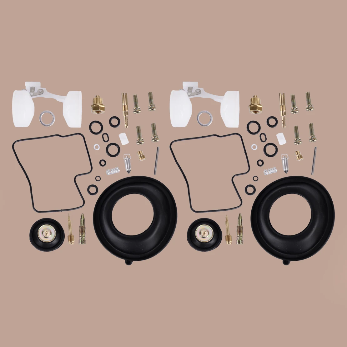 2 Sets Motorbike Carburetor Repair Kit Diaphragm Float Cut-off Valve Fit for Honda Shadow VT1100 VT 1100 New