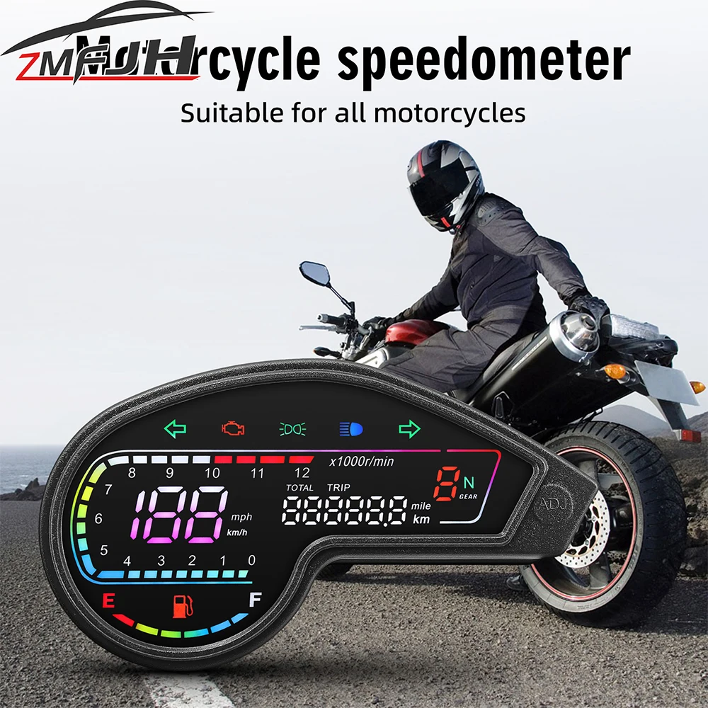 

Светодиодный цифровой спидометр для мотоциклов, тахометр, одометр, измеритель скорости топлива для Honda NXR150 NXR125 Bros 2003-2014 CRV