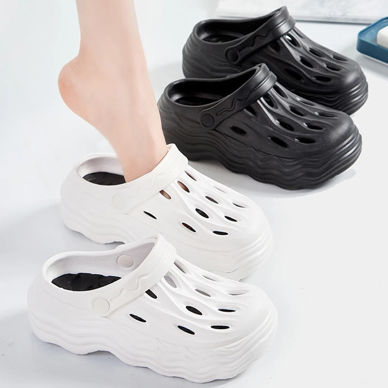 Woman Hole Slipper Clogs Cloud Sandals Summer Soft Flip Flop Beach Slide Home House Shoe Garden Ladi...