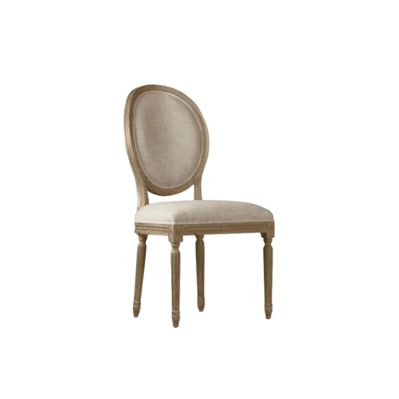 for LUS-D007 Louis Chair with Solid Wood Legs - Refined Leather for a Sophisticated Dining Experience