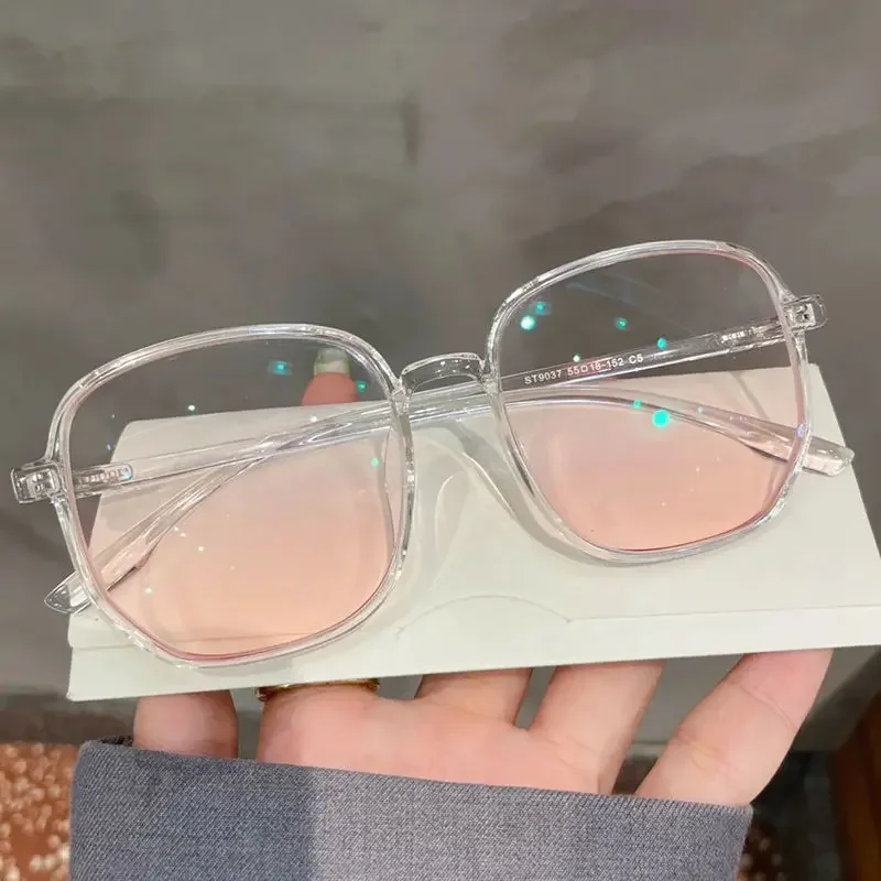 

Powder Blusher Gradual Glasses Fashion Computer Anti Blue Light Goggle Women's Girl Decorative Cute EyewearGlasses