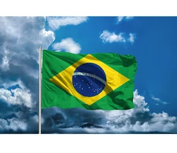 90x150cm Brazil National Flag Hanging Polyester Digital Print Brasil Brazilian Banner Flag for Celebration