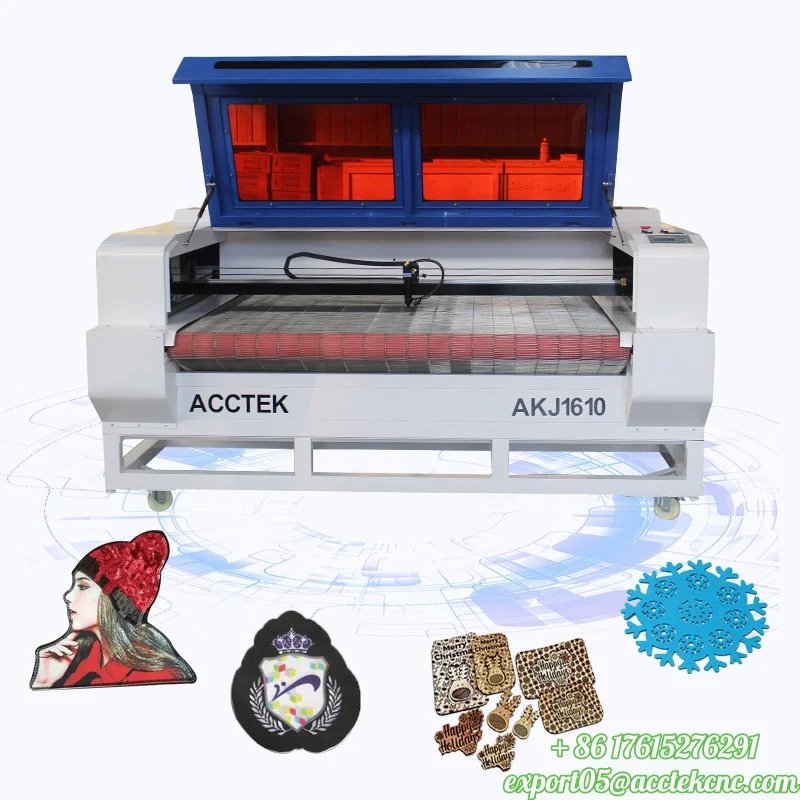 AKJ1610  CO2 Laser Engraving Machine 80W 100W 130W 180W, RECI Tube Wood Acrylic MDF Leather Fabric Paper Non-Metal Cutter