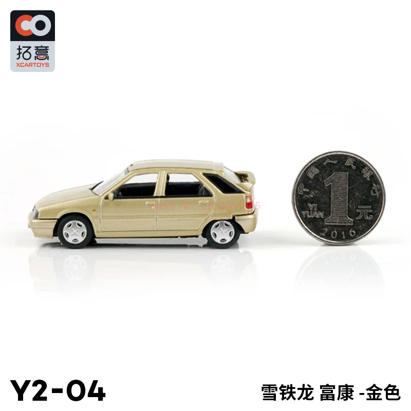 Xcartoys 1/64 Citroen Champagne Goud Auto Legering Speelgoed Motorvoertuig Diecast Metaal Model Kinderen Kerstcadeau Speelgoed Voor Jongens
