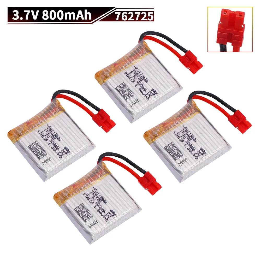 z.SHV 762725   800 mAh wiederaufladbarer Lipo-Akku mit 5-in-1-Ladegerät für SYMA X21 X21W Akku Quadcopter Quadcopter Ersatzteile 3,7 V