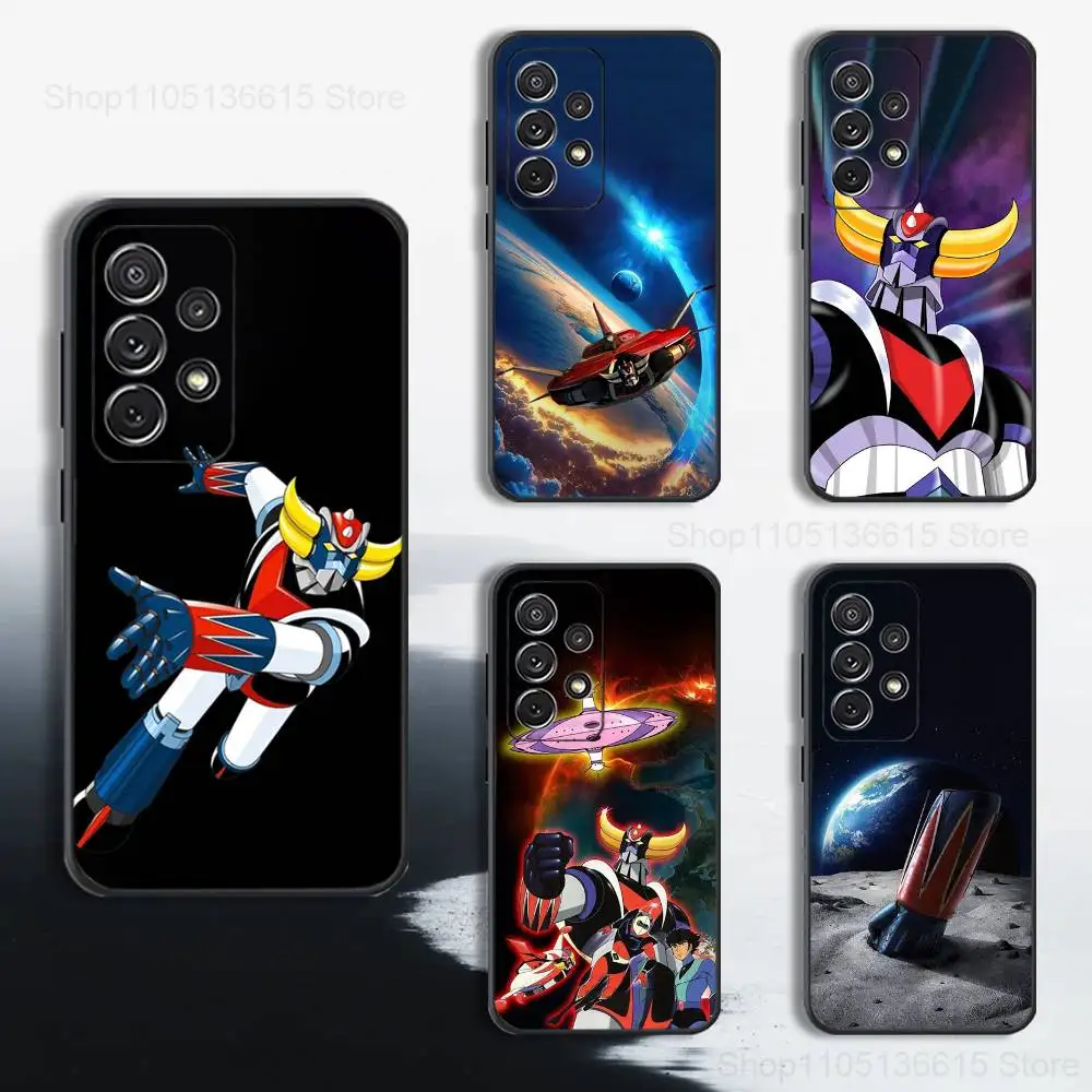 

R-Robot G-Goldorak Anime UFO Phone Case For Samsung S25,S24,S23,S22,S21,S20,S10,S9,Ultra,Plus,Lite,FE,Soft Silicone Black Cover