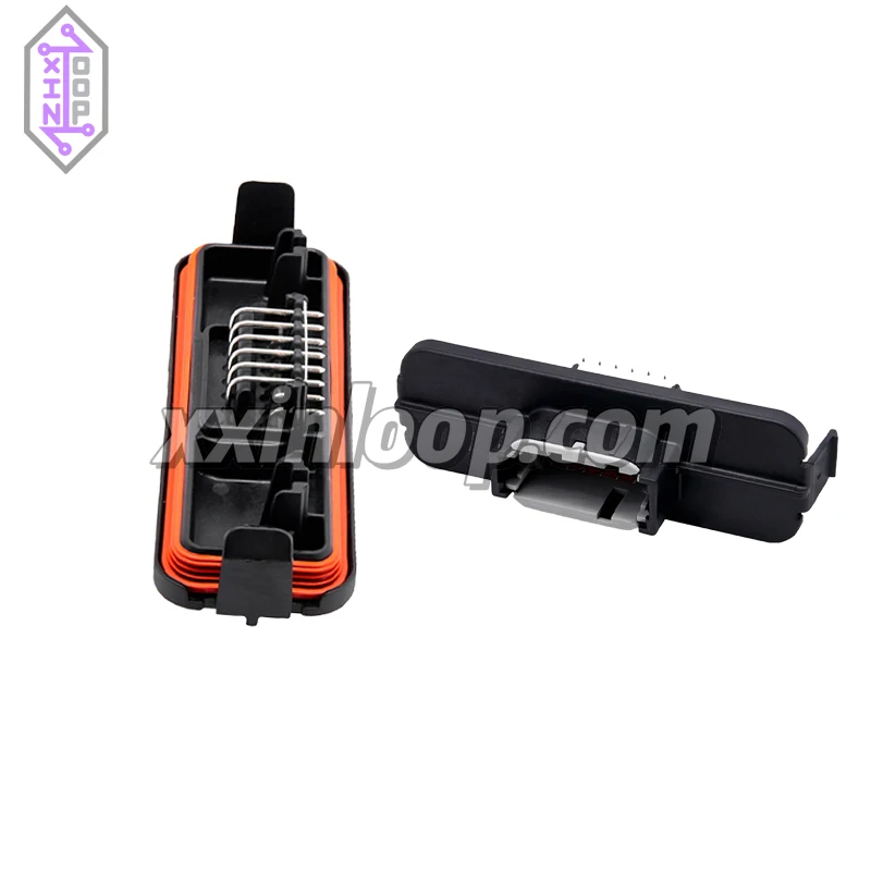 

DTM13-12PA-R008 automotive right angle wire to board connector header 12 position 12 pin 4.19 mm pitch 2 row sealed housing