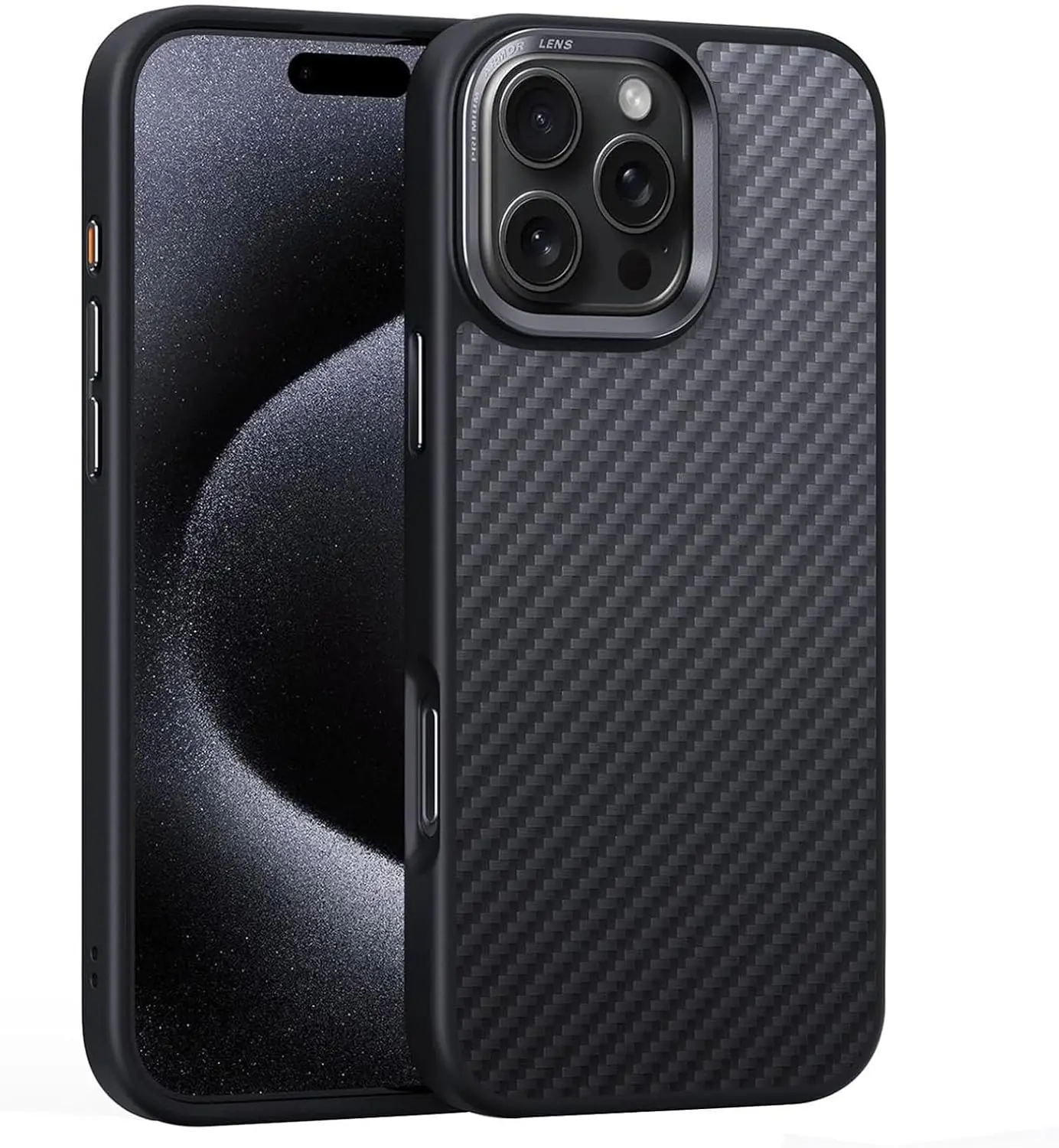 

For 600D Kevlar Series iphone 16 pro case of aramid fiber anti-fall Case With Magnetic For iphone 16 pro max case