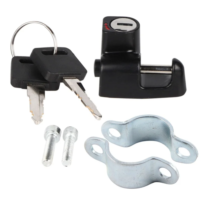 

0,9-дюймовый замок для шлема на руле, противоугонный аксессуар для верховой езды, подходит для Nissan Almera Qashqai Primera