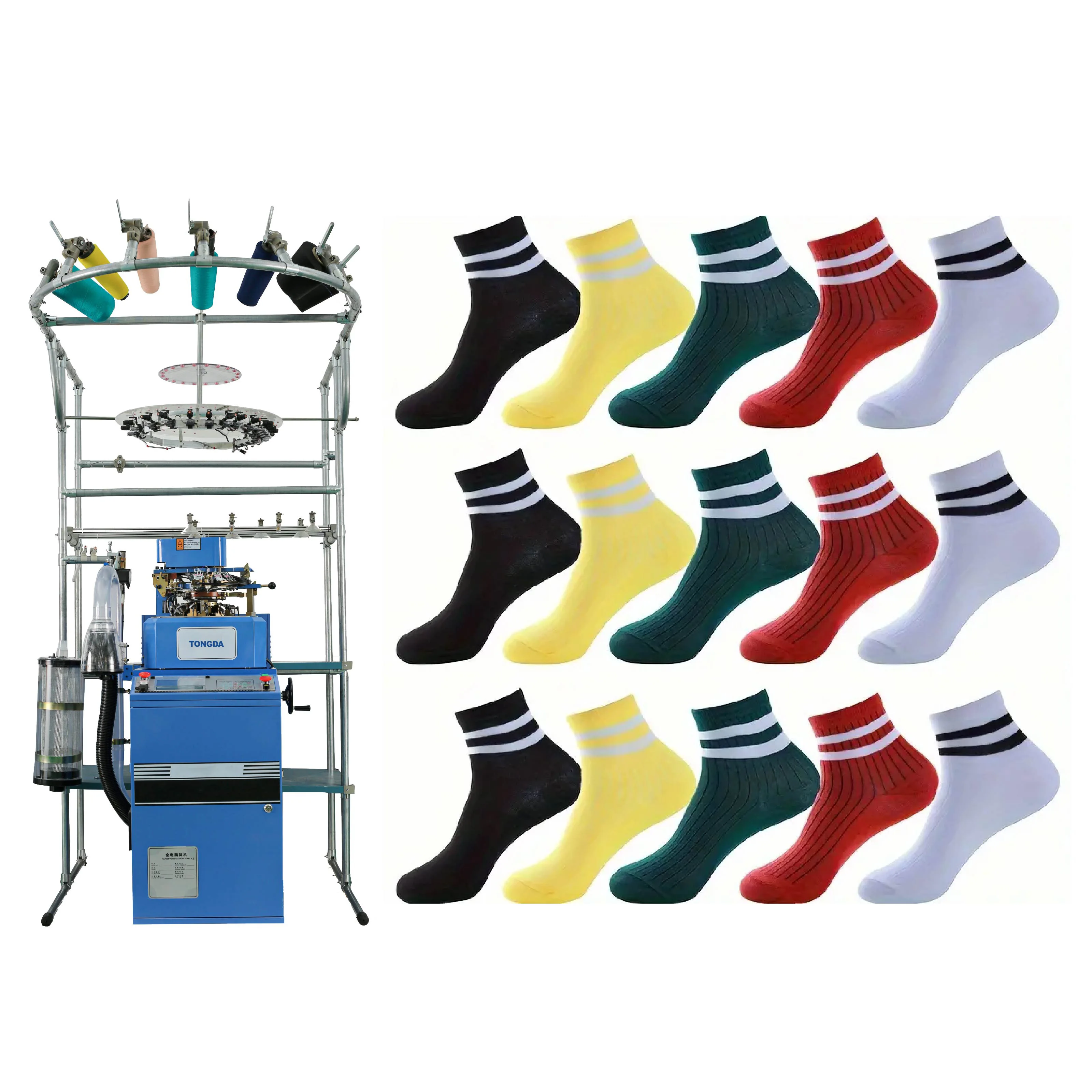 TONGDA TD-6F-PE manufacturing machine plain socks knitting forming machine