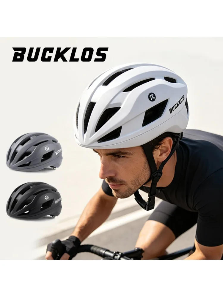 BUCKLOS Bicycle Helmet Man Women Profession Safety Outdoor Riding Helmet Lightweight Breather Sturdy Sport Road MTB Helmet