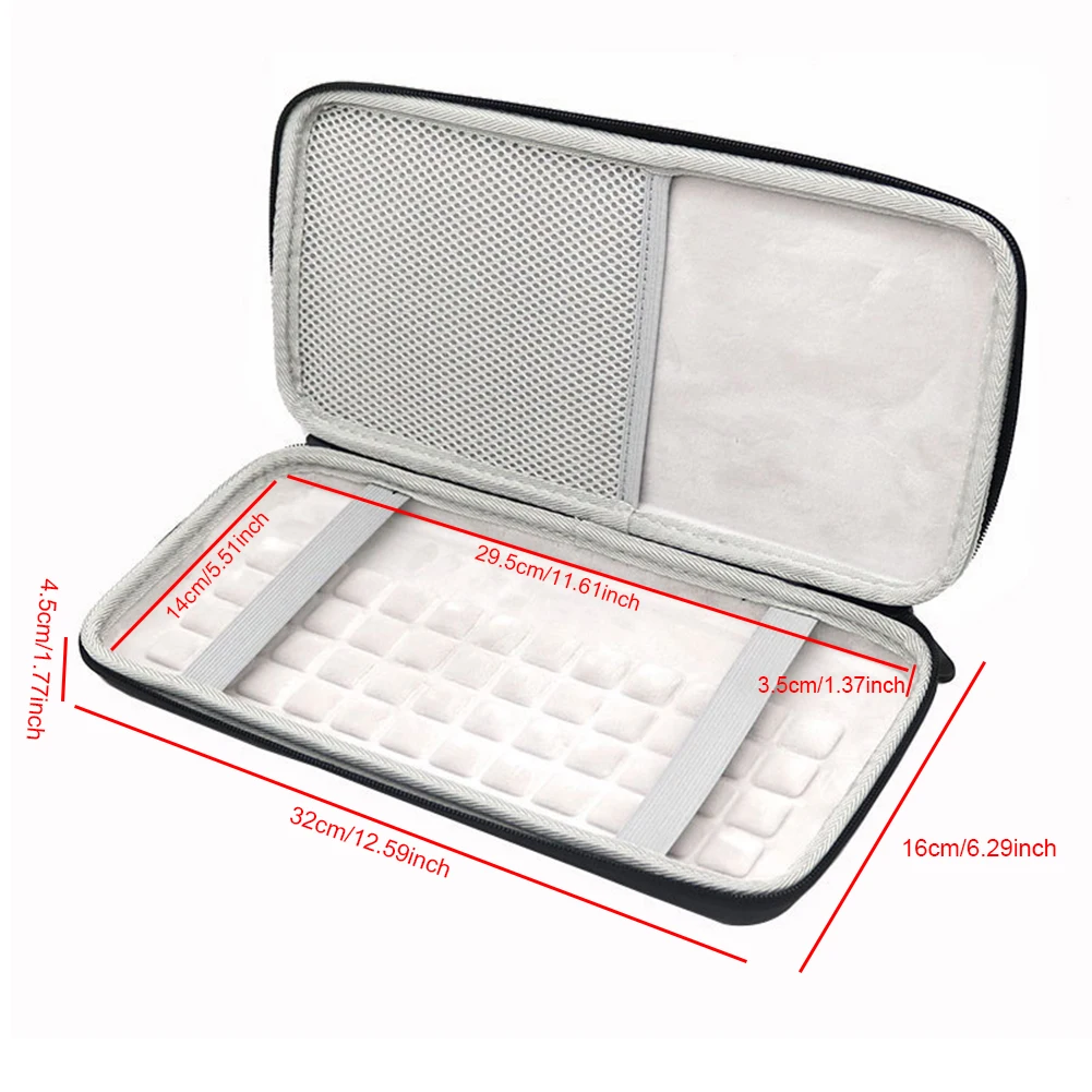 EVA Hard Case Keyboard Protective Storage Bag Travel Carrying Bag for Logitech MX Keys Mini Wireless Keyboard