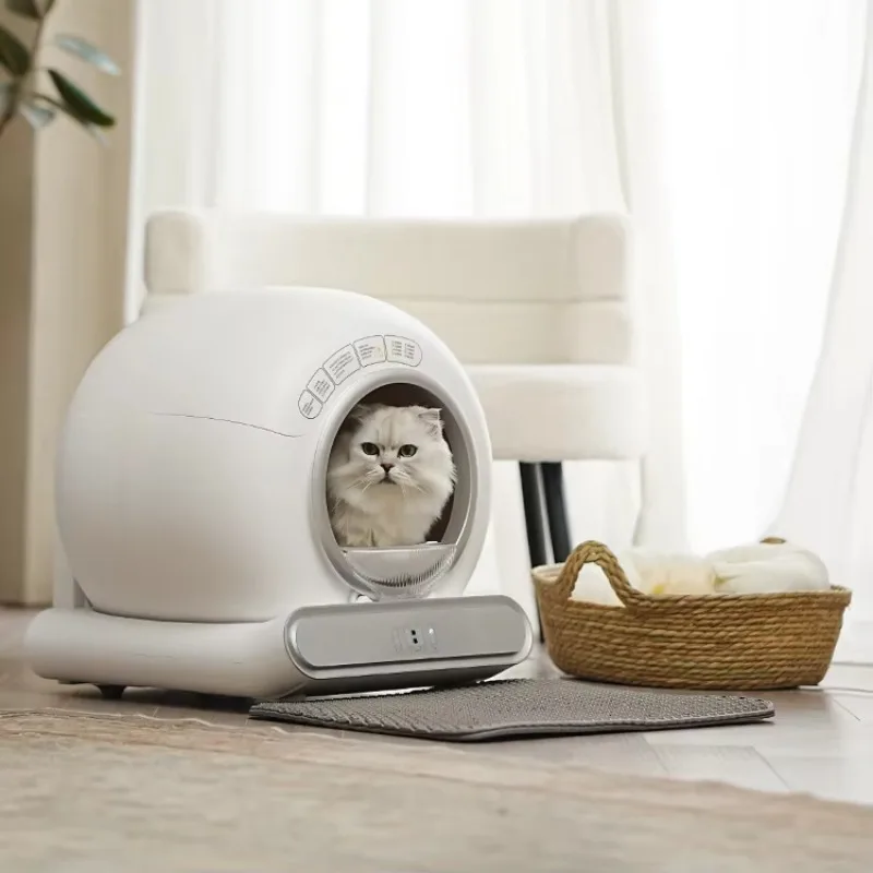 Smart Pet Toilet Automatic Cat Litter Box Self Cleaning Cat Litter Box with Custom Logo