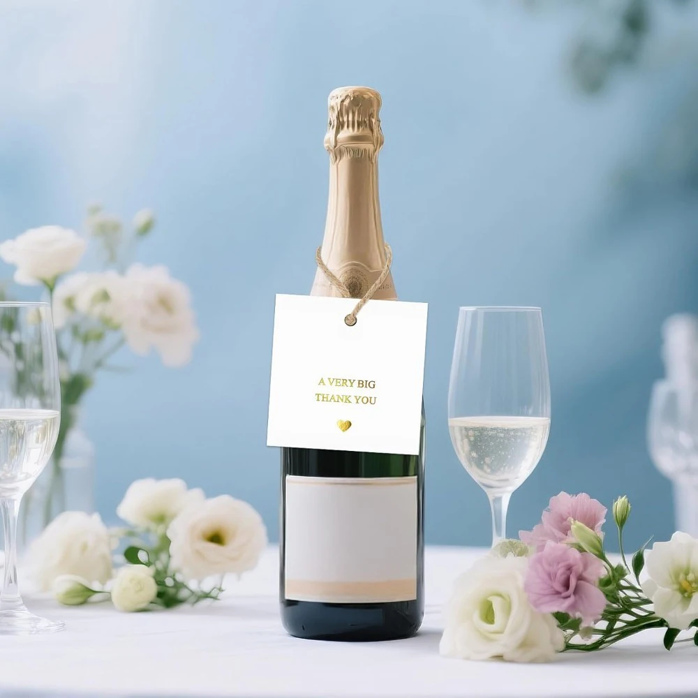 

Square Minimalist Thank You Cards, All-Occasion Mini Appreciation Cards for Gift Wrapping, Business or Wedding Decor