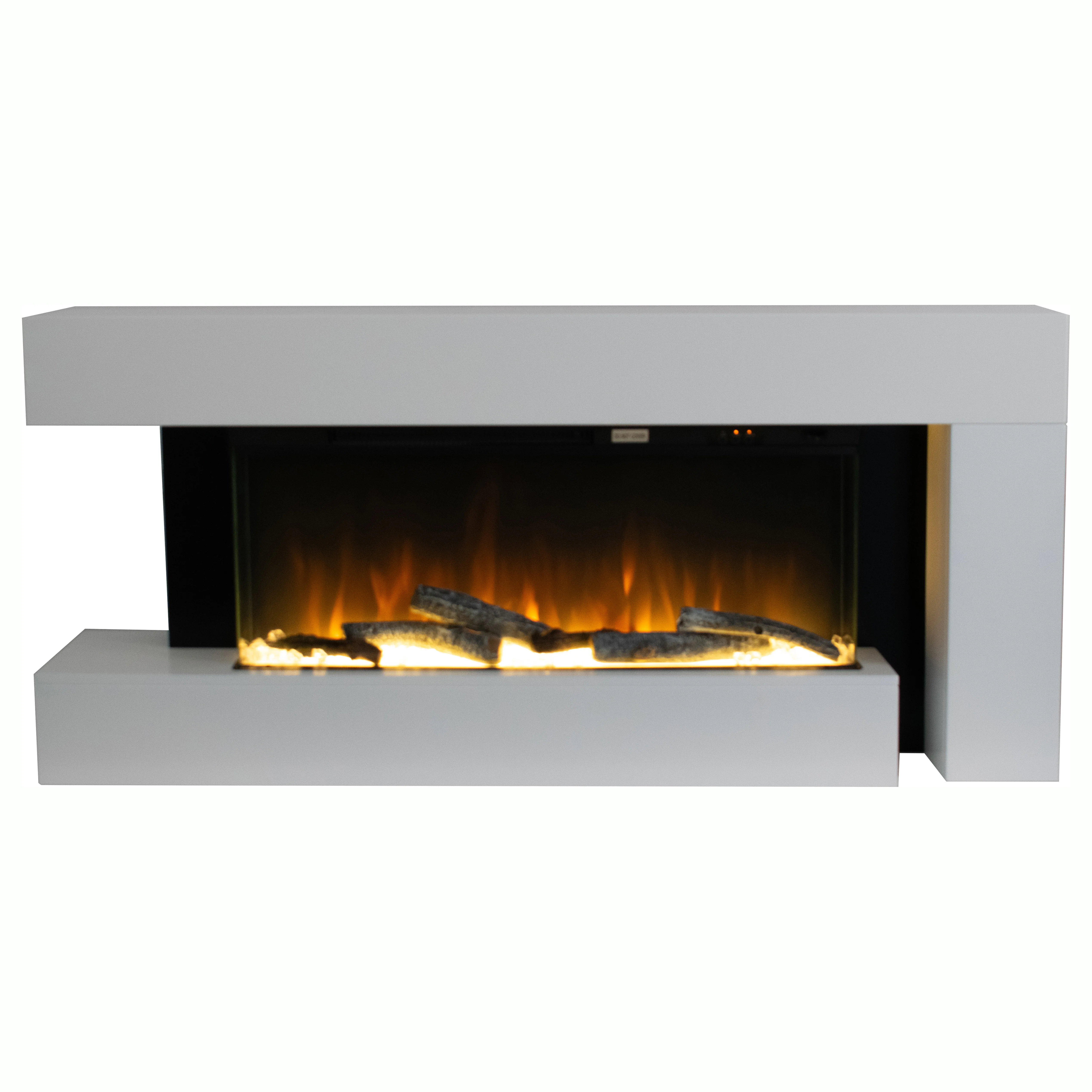Airo Wall Mounted Metal Electric Fireplace with Realistic Flame Effect Energy-Saving & Overheating Protection for Hotel Use