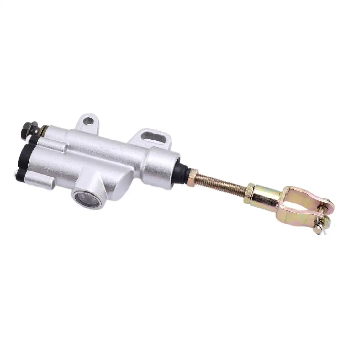

Universal Rear Foot Hydraulic Master Cylinder Brake Pump Silver Fit for Motorcycle Motorbike ATV Dirt Bike Go Kart Scooter