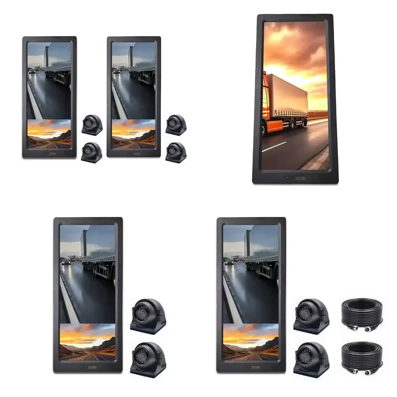 12.3 Inch Electronic Interior Installation Rear View Side Mirror Camera System MDVR Vehicle Reversing Aid System BSD