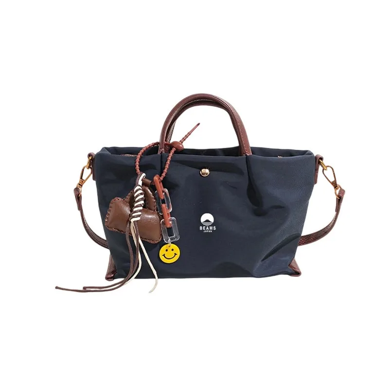 BEAMS Japanese Style 2026 New Waterproof Lightweight Nylon Fabric Dumpling Bag Men Women Daily Commute Shoulder Crossbody Bags
