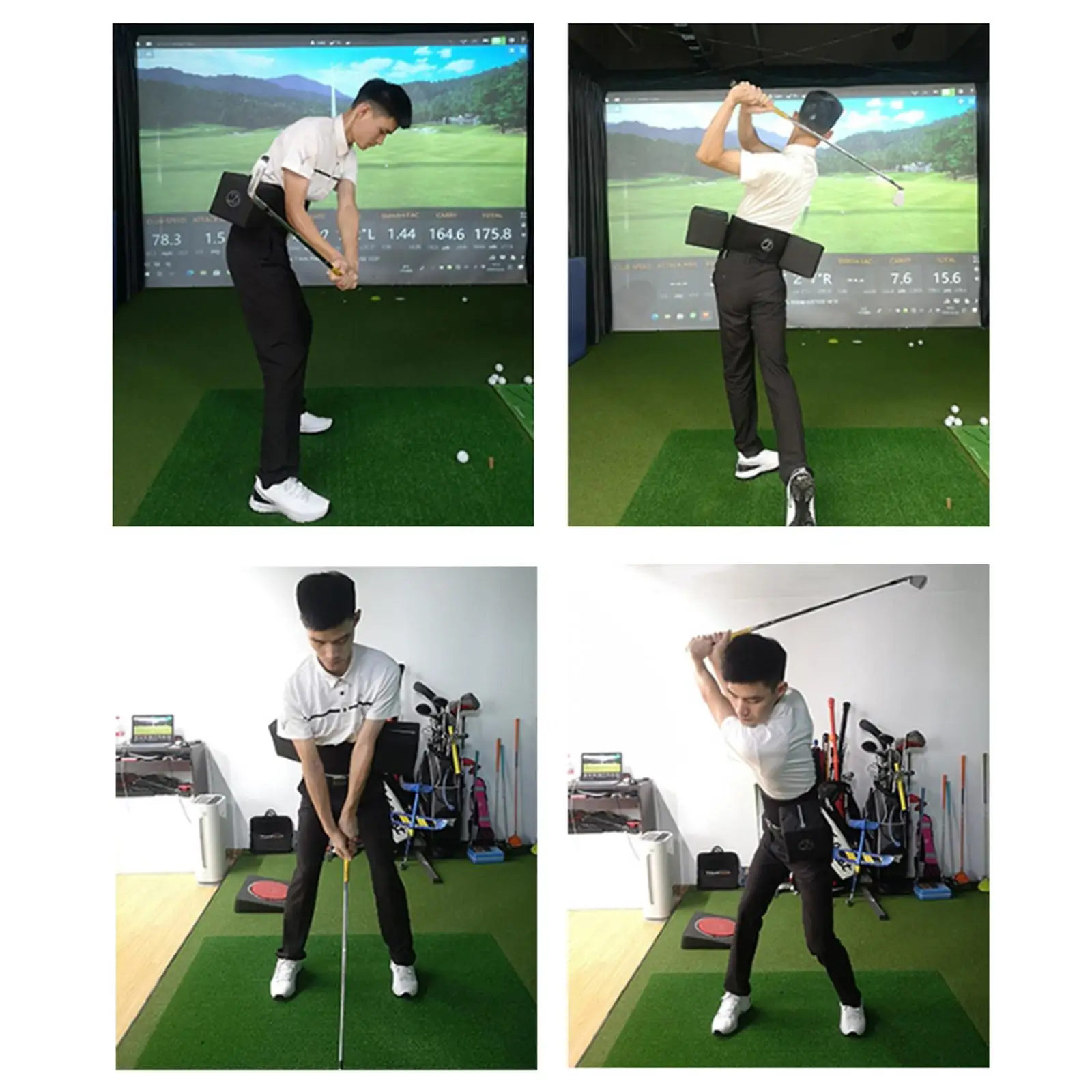 Golf Swing Training Aid Breathable Oxford Cloth Arm Guide Practice Tool for Golf Practice Swing Trainer