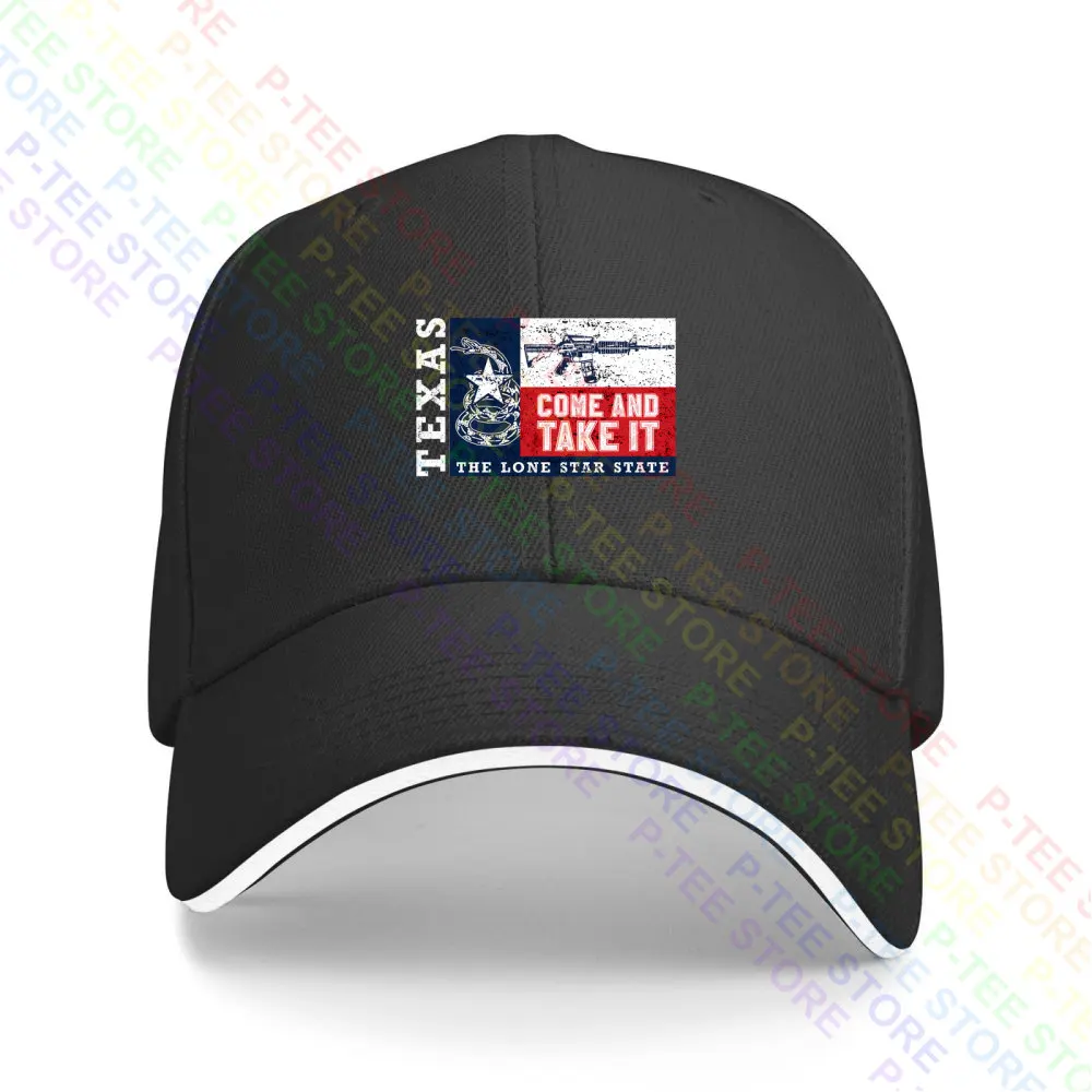 Come And Take It Texas The Lone Star State Baseball Cap Snapback Caps Knitted Bucket Hat