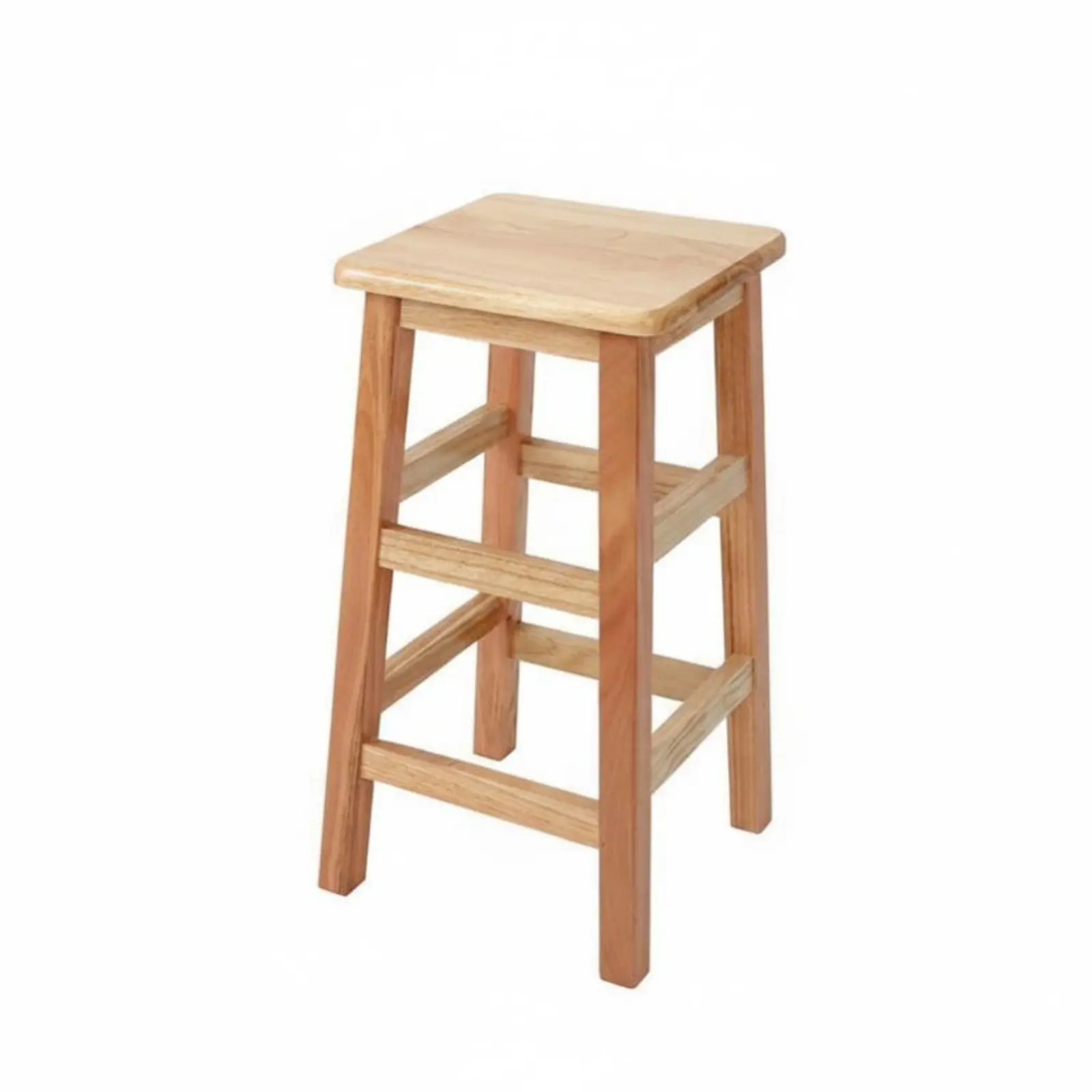 四脚スクエアスツール-丈夫な構造-背もたれのない四脚シート-多用途で省スペース-学生、住宅所有者、家庭向け