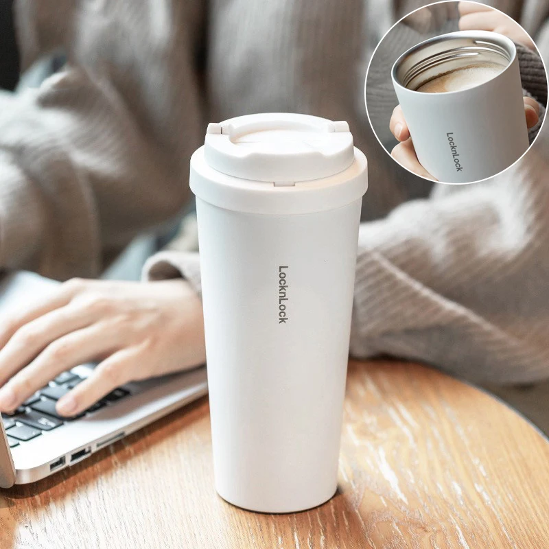 

1pc Light Luxury Thermos Cup Girls High Appearance Level Stainless Steel Inner Bladder Coffee Cup Accompanying Water Cup