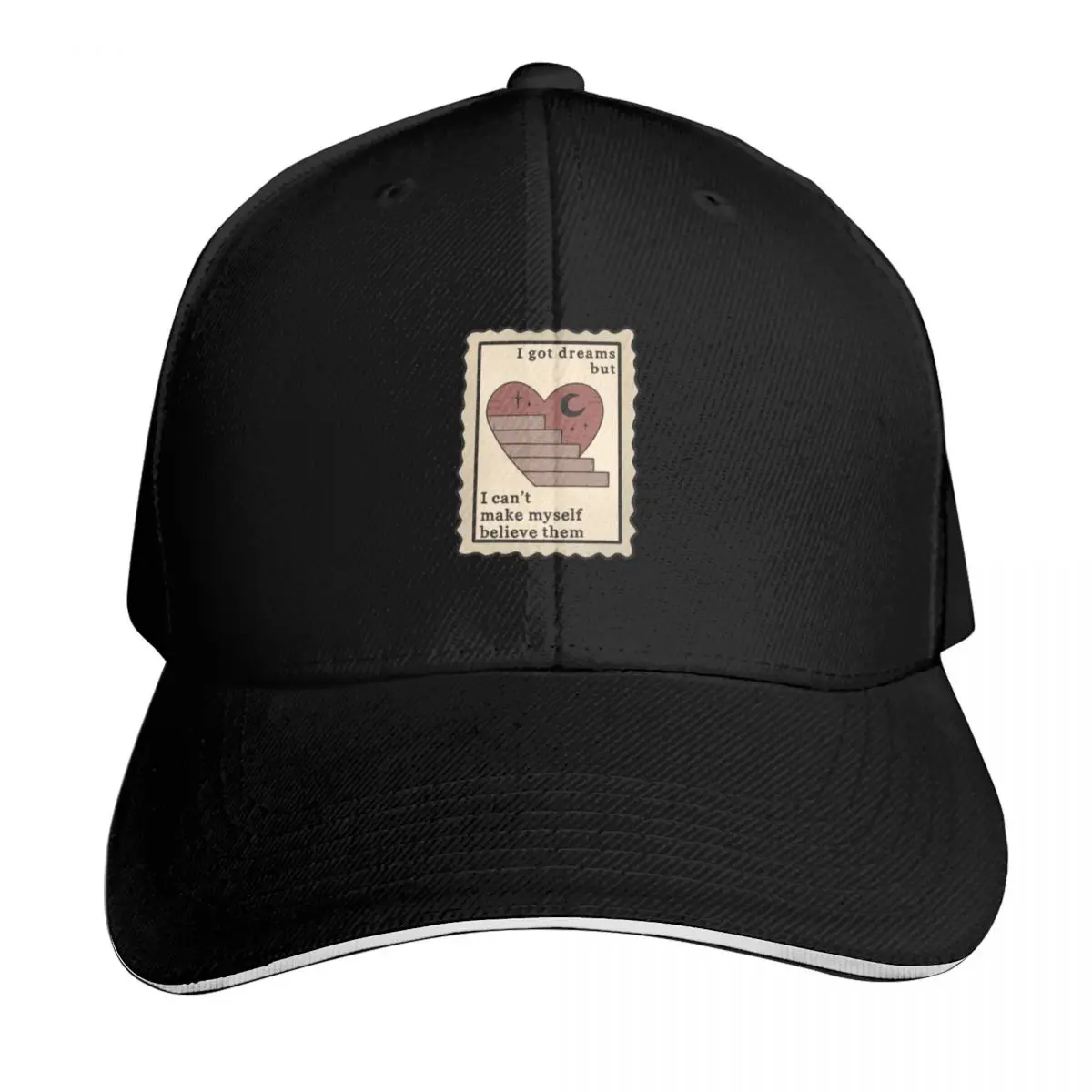 i got dreams but i cant Stamp Baseball Cap Streetwear Hip Hop Trendy Vintage Retro Embroidered Lightweight Packable