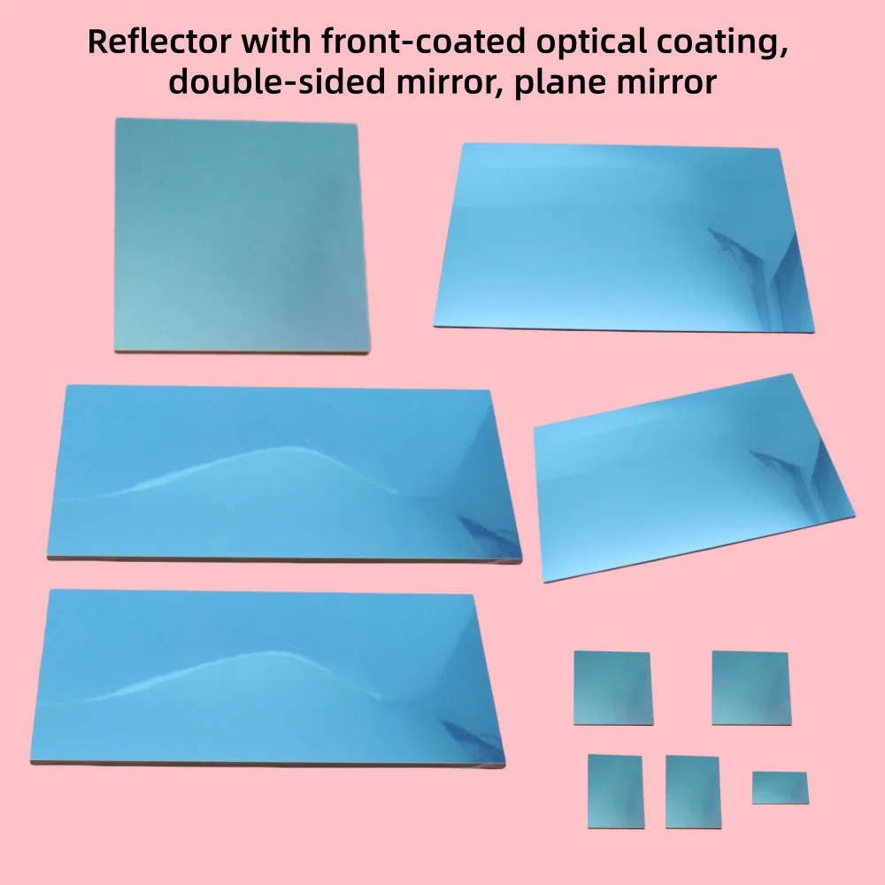 High Precision First Surface Mirror 8–50mm Optical Reflector Front Coated Flat Mirror No Double Image for Laser DIY Optics
