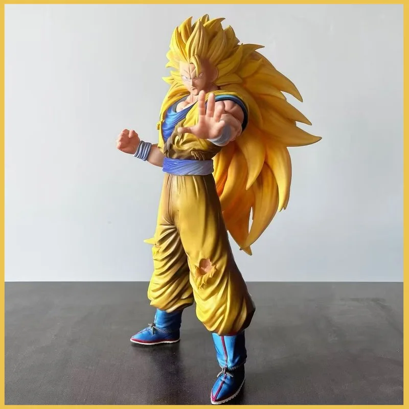 

Фигурка Dragon Ball: Супер Сайян 3 Гоку, 32 см, в позе с поднятой рукой, коллекционная модель, статуэтка, украшение для рабочего стола, игрушка, подарок