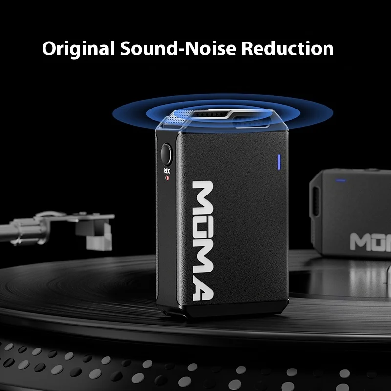 MOMA LARK MAX Wireless Microphone Live Collar Receiver Recording Phone Camera Noise Reduction Custom Microphone