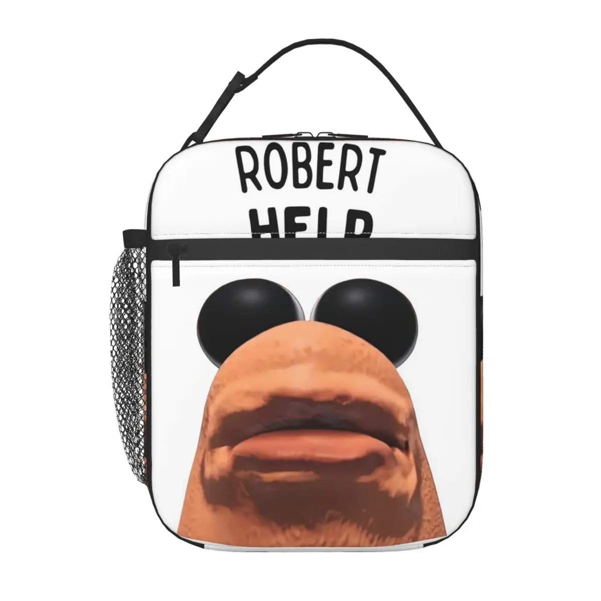 Marcus The Worm Robert Help Insulated Lunch Bag for Women Kids Portable Food Boxes Thermal Lunch Box Tote