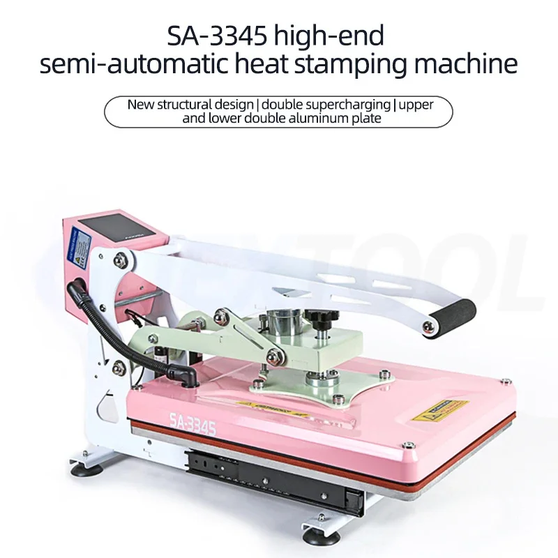 38X38Cm Heat Press Machine Clamshell Sublimatie Overdracht 1500W T Shirts Drukpers Digitale Precieze Temperatuurregeling