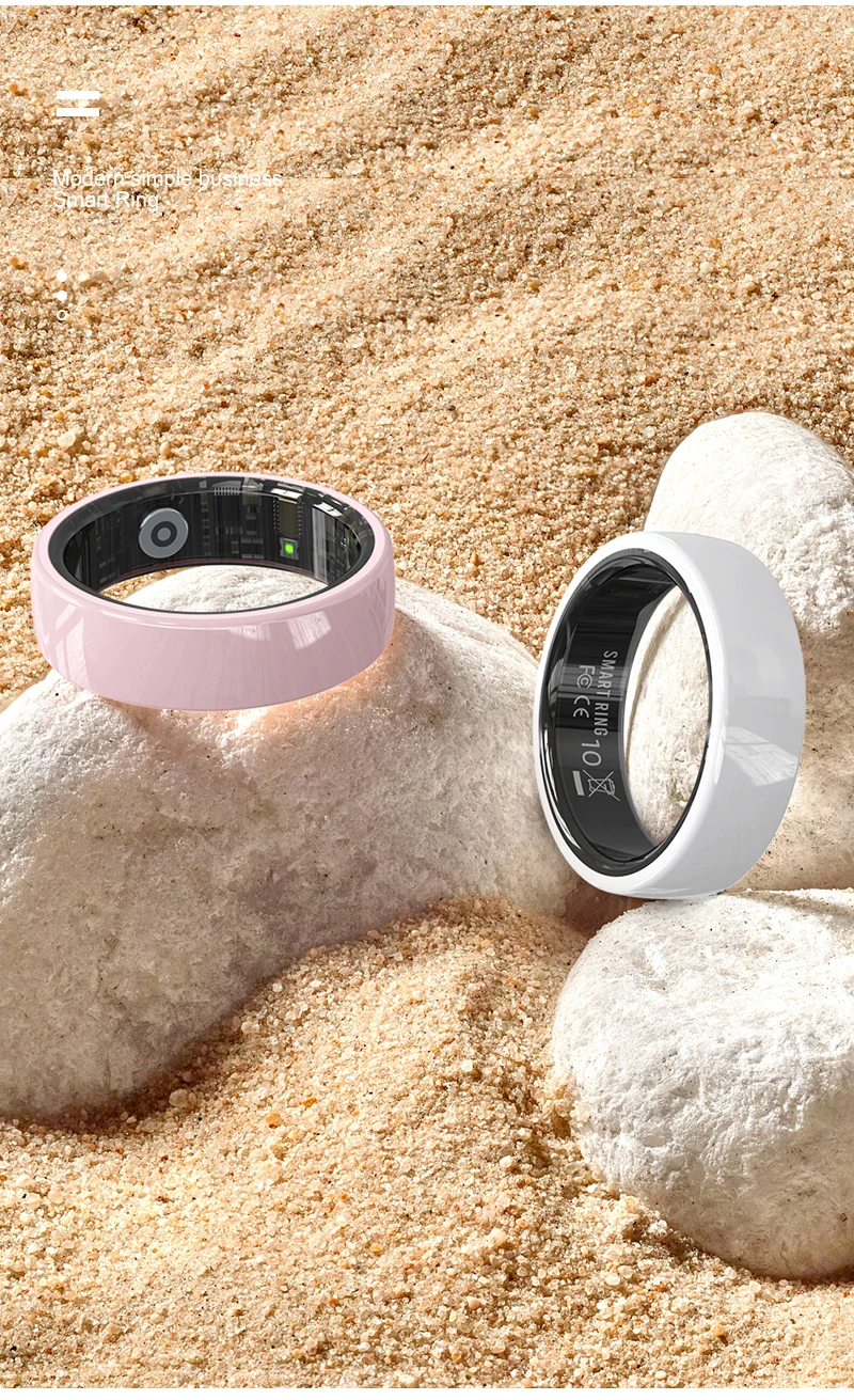 R12 Smart Ring Männer Frauen Geste Kontrolle Gesundheit und Schlaf Monitor Multi Sport Modus 5ATM Wasserdicht Smart Ring mit Lade Fall – Detail 16