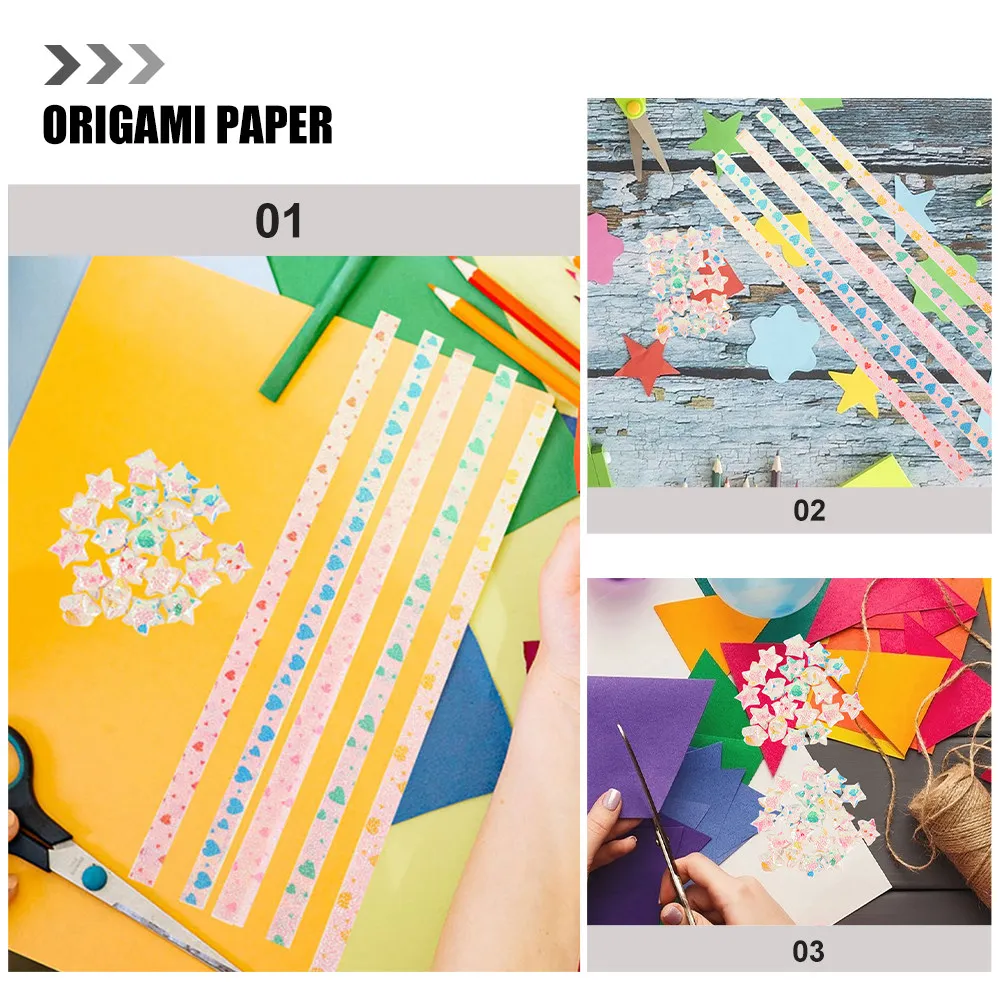 

480 шт. Двусторонние яркие бумажные полоски для оригами, для поделок, детского творчества, декора, полоски для звездочек своими руками