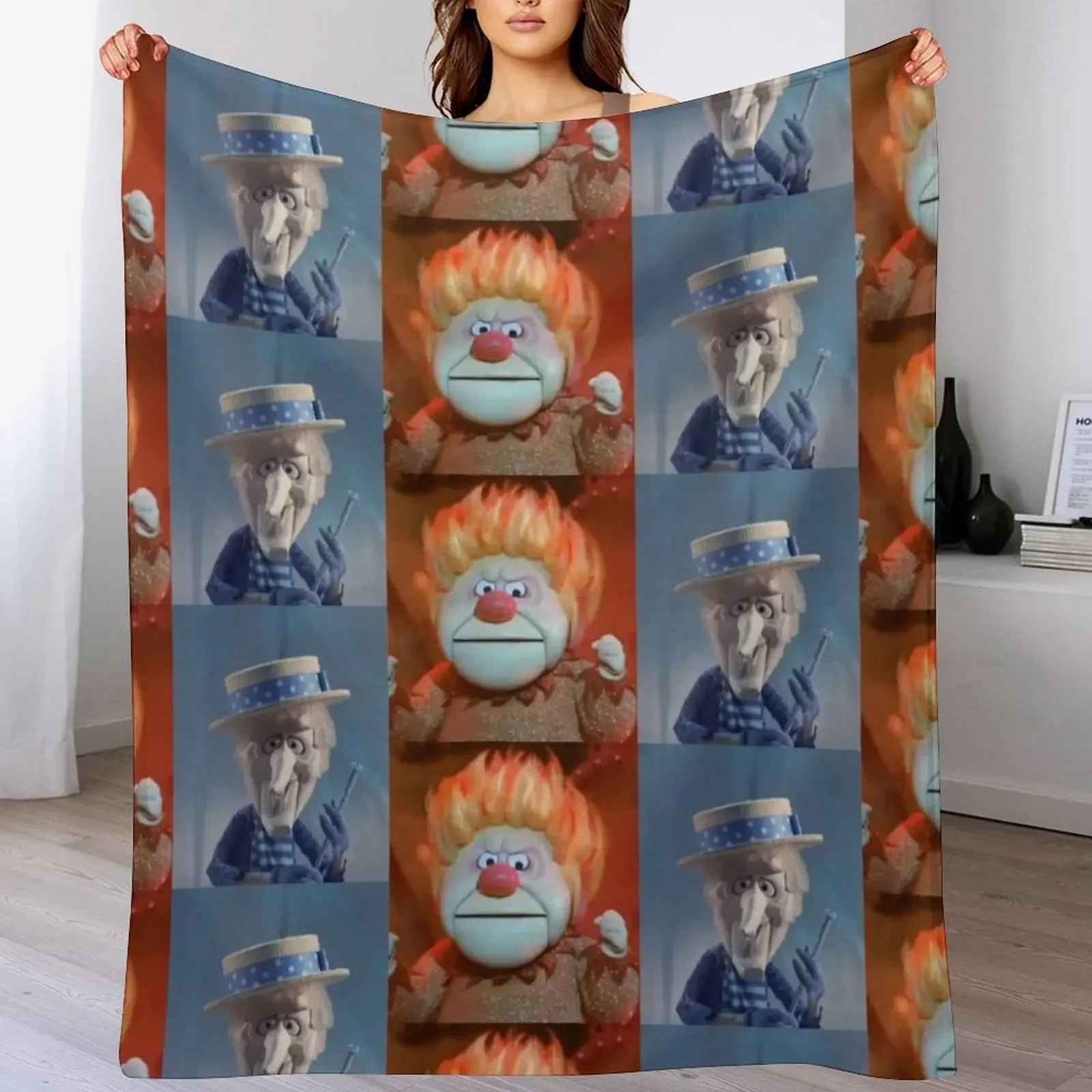 Miser Brothers Throw Blanket Plush Fuzzy Cozy Blanket for Couch Sofa