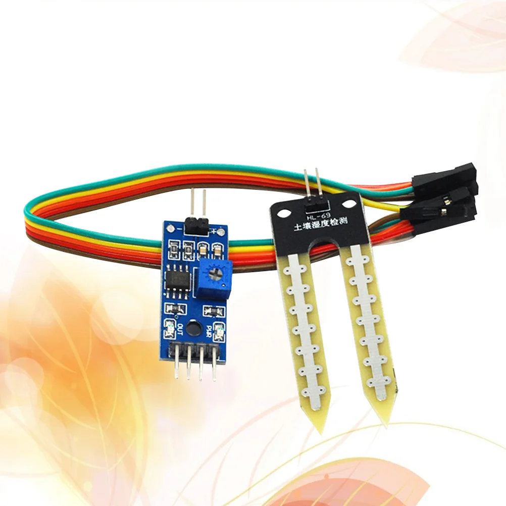 

5Pcs Soil Moisture Sensor Modules Adjustable Dual Output Level Detection for Automatic Plant Hygrometer
