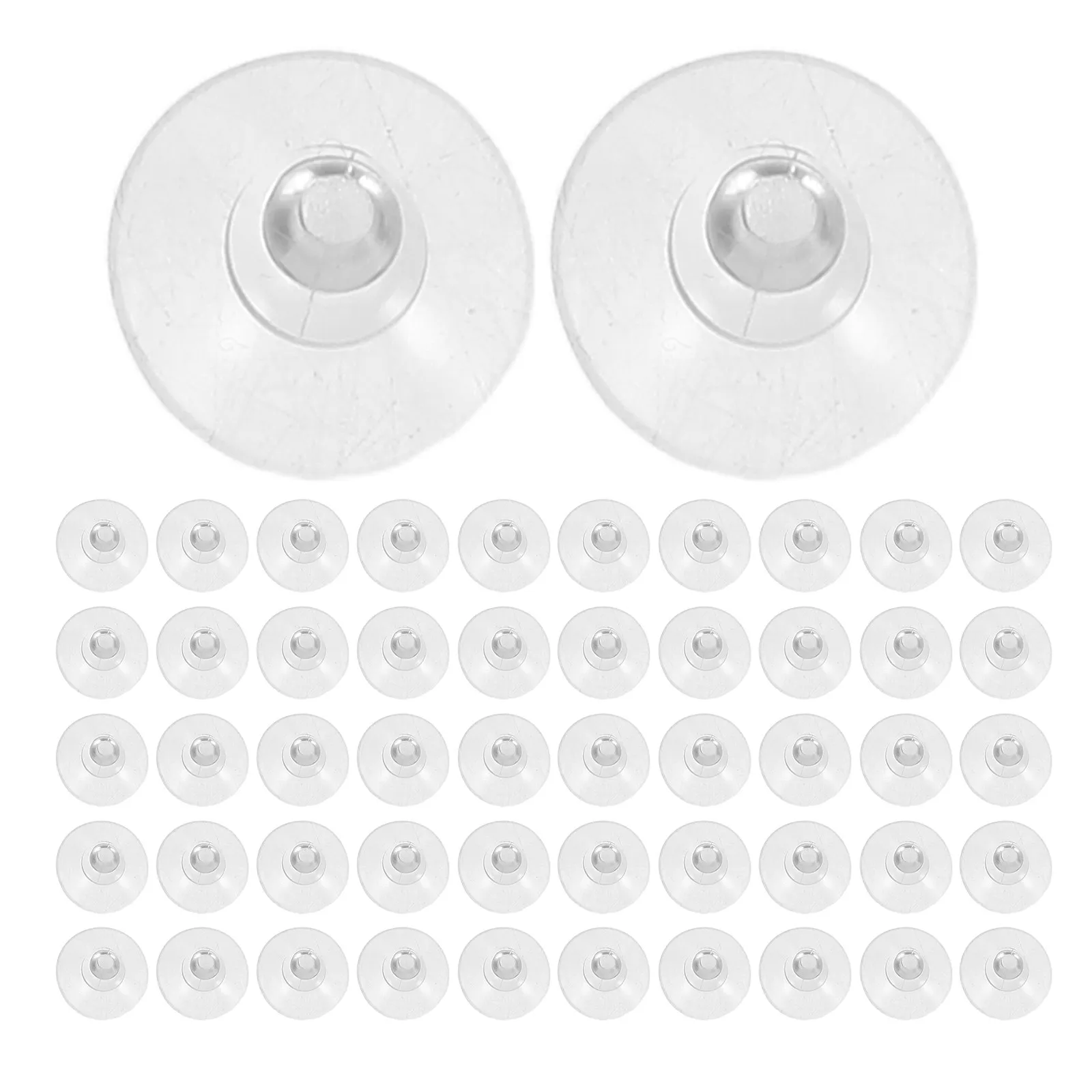 100pcs Glass Cup 19Mm Mini Clear Suction Pads For Glass Table Window No-Drill Reusable Anti-Slip Hanging Hooks Organizer