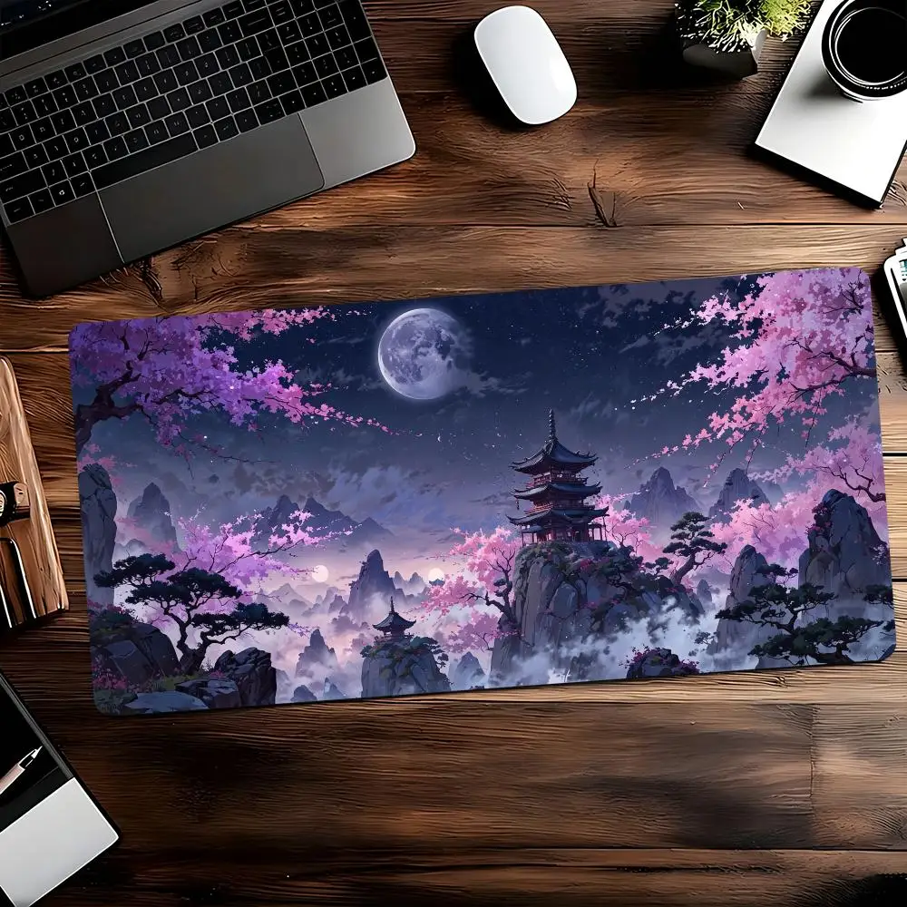 Starry Sky Moon Large Mouse Pad XXL Laptop Rubber Non-Slip Esports Office Desk Mat Game Player Mousepad PC Desktop Accessories