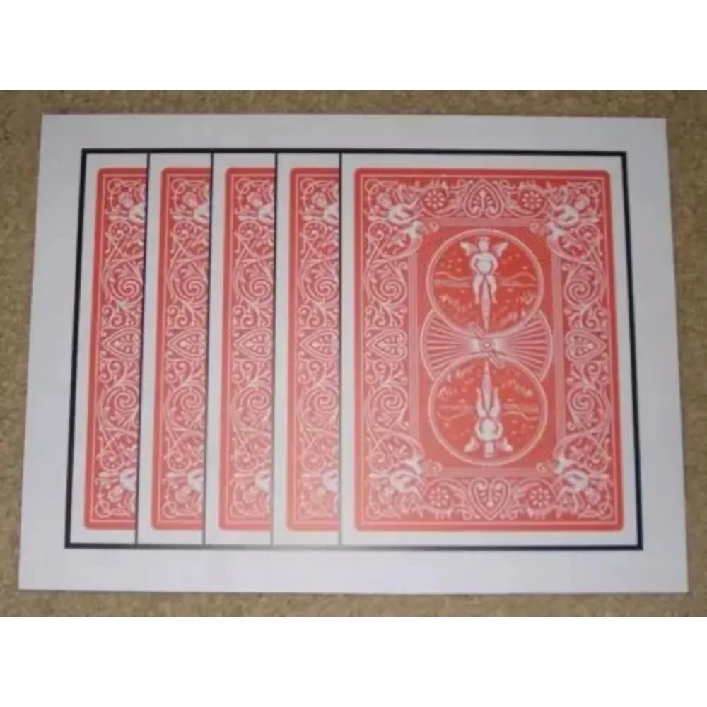 Lucky Lady Clip Card Trick Visual Queen Transformation Illusion Classic Magic Gimmick for Close-Up Entertainment
