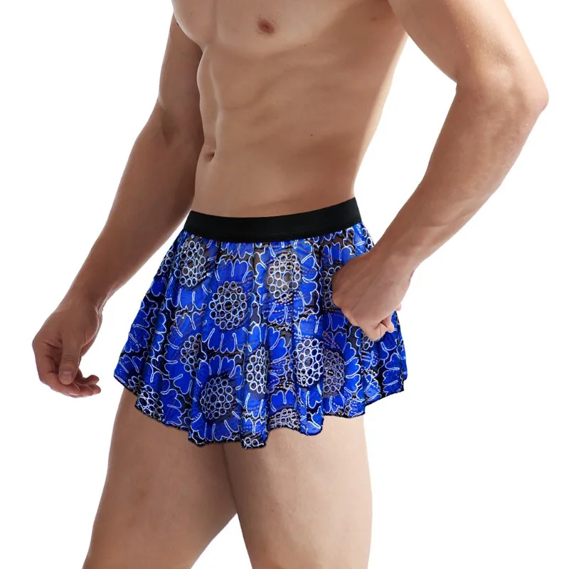 Unisex Pleated Mini Skirt with Elastic Waist