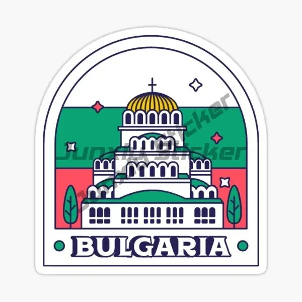 Bulgaria Flag Map Skull Stickers Motorcycle Vinyl Car Truck Bicycle Wall Table Helmet Off-road Decal