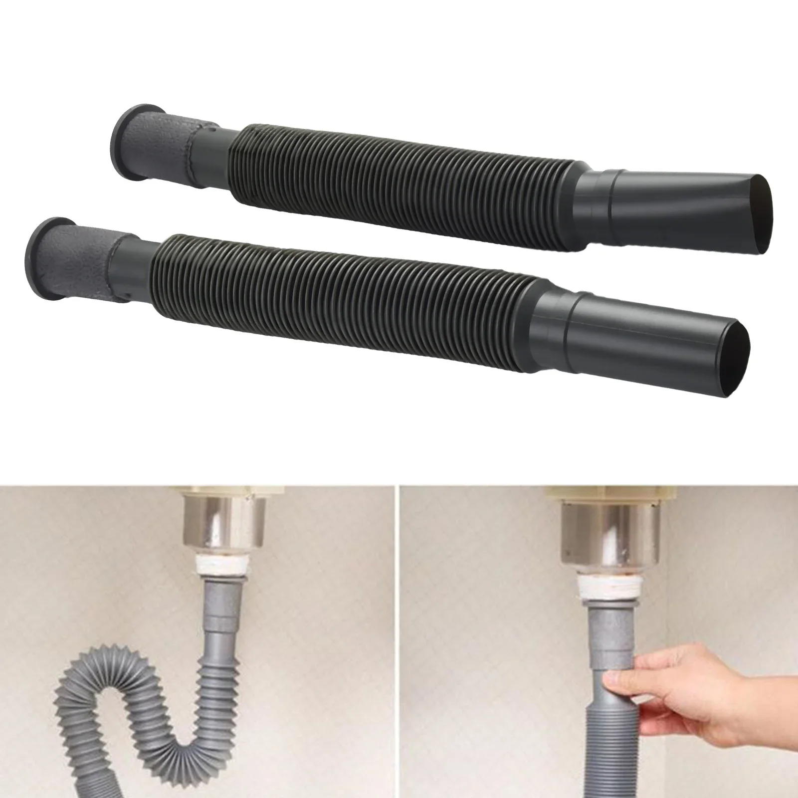 Tubo flessibile di scarico dell'estensione del lavandino del filtro del bacino della cucina, Design Anti deformazione, adatto per il lavabo di casa