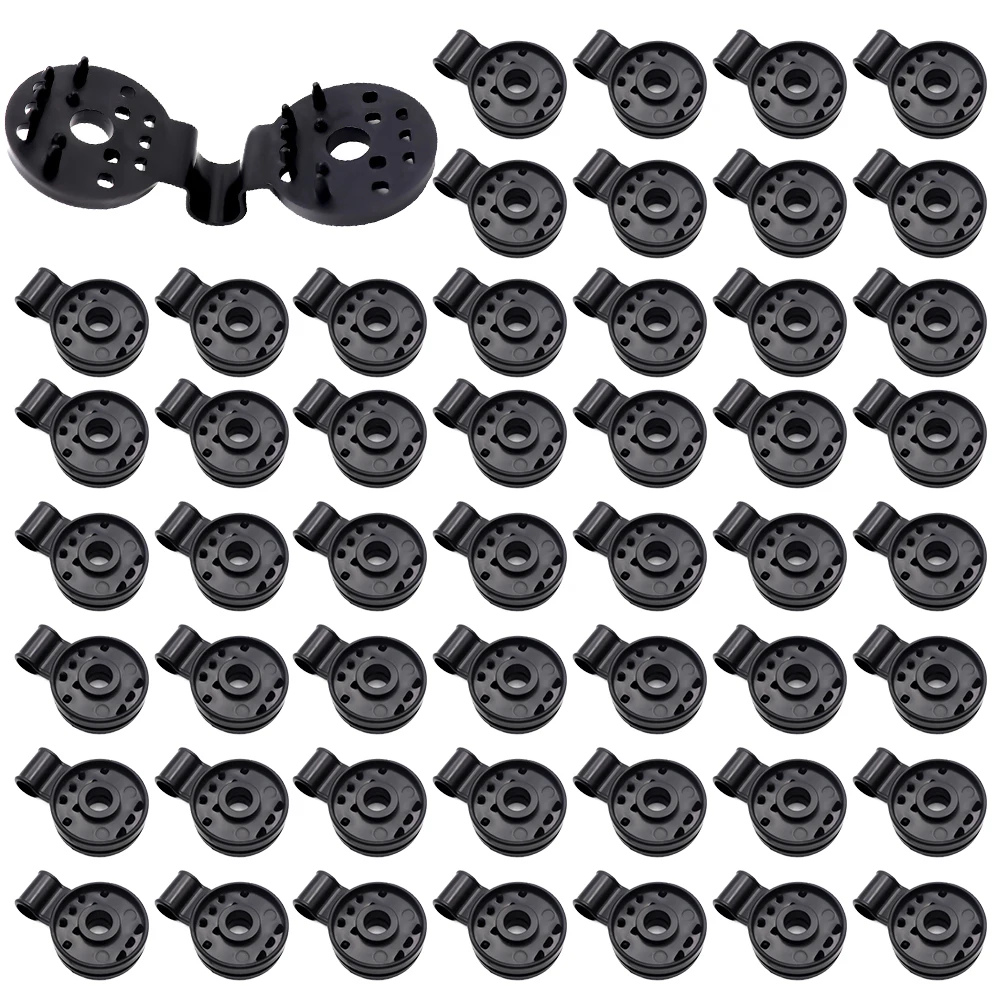 50Pcs Sun Shade Net Cloth Plastic Clips Sturdy Heavy Duty Lock Grip Fix Clamp For Greenhouse Shade Cloth Grommet Fixing Clips